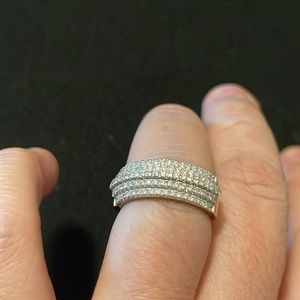 Rosegold with Swarovski crystals ring ⭐️